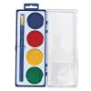 Colorations Best Value Watercolor Set for Beginners – 4 Colors in Plastic Case with Brush