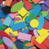 Colorations Big Jumbo Bag of Foam Shapes, 1 Lb Bulk, Assorted Colors, Geometric Rainbow Shapes, for STEM, STEAM, Collage, Mosaic, Arts & Crafts, Learning, Matching, Sorting, Pattern (Item # FOAMRUS)