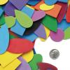 Colorations Big Jumbo Bag of Foam Shapes, 1 Lb Bulk, Assorted Colors, Geometric Rainbow Shapes, for STEM, STEAM, Collage, Mosaic, Arts & Crafts, Learning, Matching, Sorting, Pattern (Item # FOAMRUS)