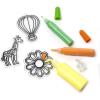Colorations Create Your Own Suncatcher Window Art, Set of 16, Includes Paint, Assorted Colors, Arts and Crafts for Kids, Classroom, Art for Kids