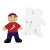 Colorations Giant Person Shapes for Kids, Set of 24, Sturdy Paper Chip Board, Decorate Your Own Person, All About Me, Blank People Shapes, Kid Shaped Paper Cutouts, Blank People Shaped Cutout for Kids