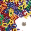 Colorations LETBD Big Letter Beads, Plastic, 300 Pieces, Language, Arts & Crafts, for Kids, Stringing, Teachers, Motor Skills, Multi Color