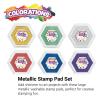 Colorations METSTAMP Metallic Washable Stamp Pads (Pack of 6)