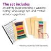 Colorations RLOOM Beginners Wooden Loom, Set of 12, for Kids, Arts & Crafts, Weaving, Craft Activity, Motor Skills, Critical Thinking, Basket, Jewelry, Crochet, Teaching, Educational
