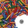 Colorations STRS Plastic Stringing Straw Beads for Jewelry, Necklaces, Bracelets, Crafts, Hobbies, and Early Math Skills Sorting, Counting, and Patterning – 1-Pound Resealable Gusseted Bag