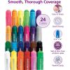 Colorations Tempera Paint Sticks, Set of 42(Neon & Metallic  24PK)