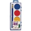 Colorations Best Value Watercolor Set for Beginners – 4 Colors in Plastic Case with Brush