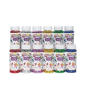 Colorations Easy Shake Glitter – Set of 12 (Item # Zsazsa)