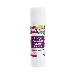 Colorations Premium White Glue Stick, 0.88 Ounces, Dries Clear, Non-Toxic, Acid Free, Ideal for Arts & Crafts, School Projects, Office & Home Use