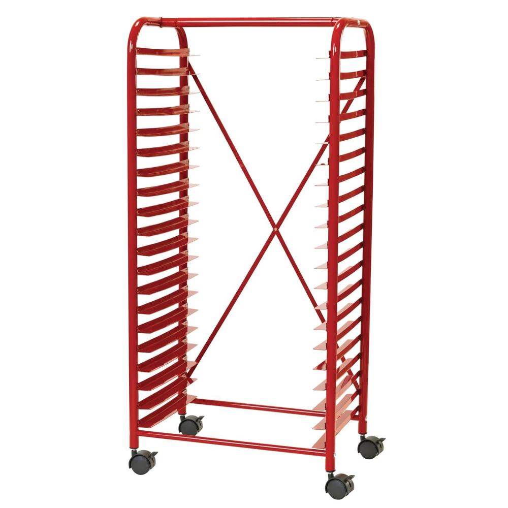 image:imageColorations Mobile Art Rack Easy Classroom Prep Ideal for Paintings Organize amp Transport Art Materials Manipulatives Puzzles 20 Slots for Trays Trays Not Included with Rack