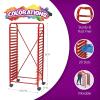 Colorations® Mobile Art Rack, Easy Classroom Prep, Ideal for Paintings, Organize & Transport Art Materials, Manipulatives, Puzzles, 20 Slots for Trays, Trays Not Included with Rack