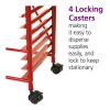 Colorations® Mobile Art Rack, Easy Classroom Prep, Ideal for Paintings, Organize & Transport Art Materials, Manipulatives, Puzzles, 20 Slots for Trays, Trays Not Included with Rack
