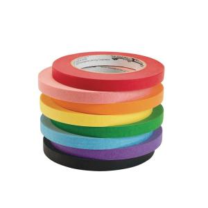 Colorations 1/2 Inch Thick Masking Tape in 8 Colors! Perfect for Home or Classroom Use