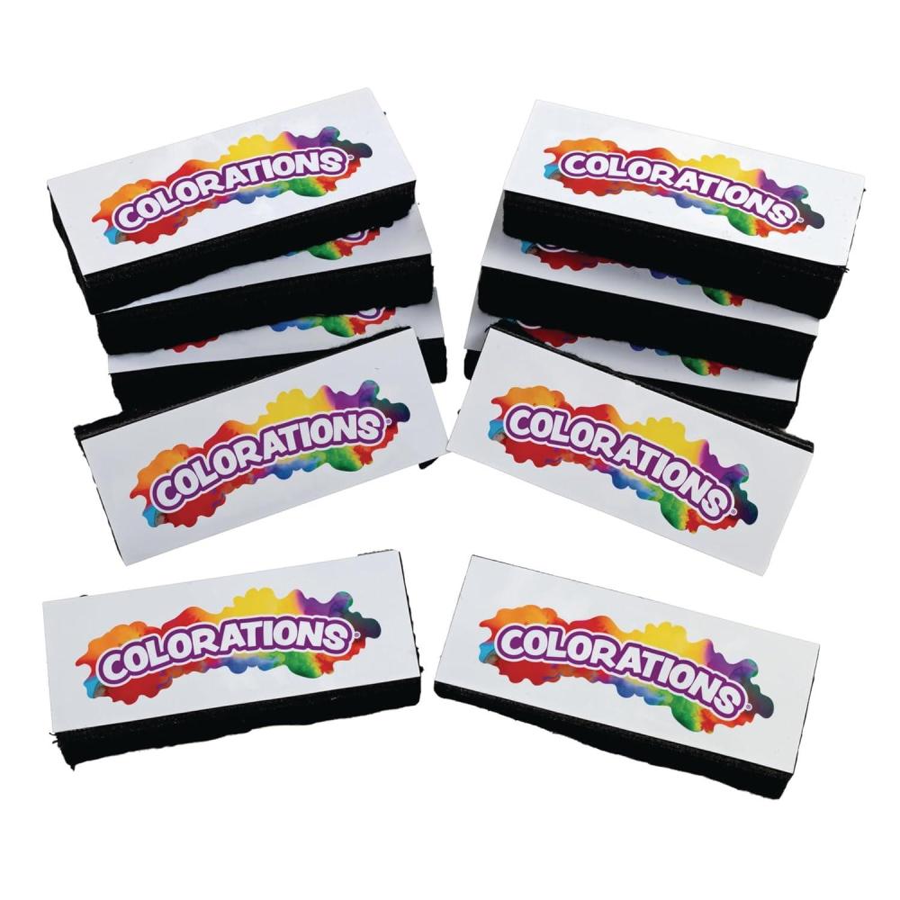 image:imageColorations Dual Use Dry EraseChalkboard Eraser Set of 10 Item CBE