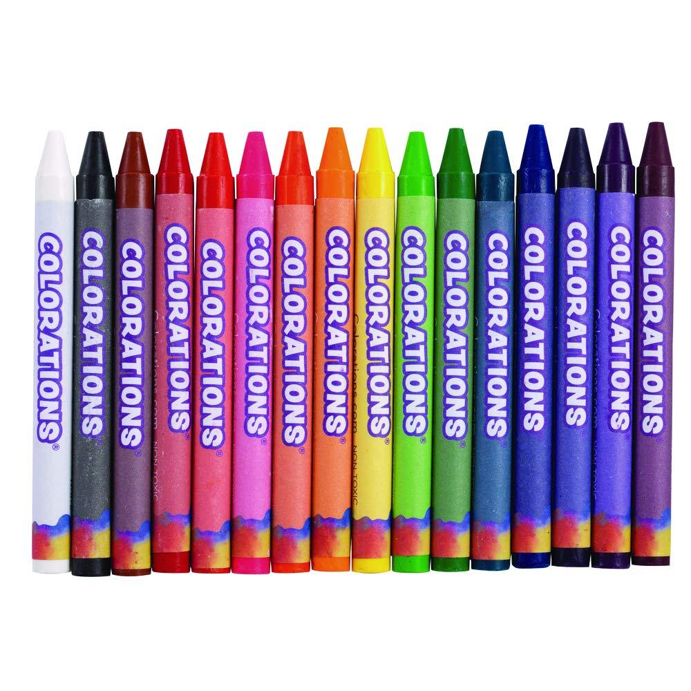 image:imageColorations Crayons 16 Colors Non Toxic Crayons Crayons for Kids Crayons for Toddlers Kids Crayons Coloring Drawing Toddler Crayons Toddler Art Supplies Preschool Crayons