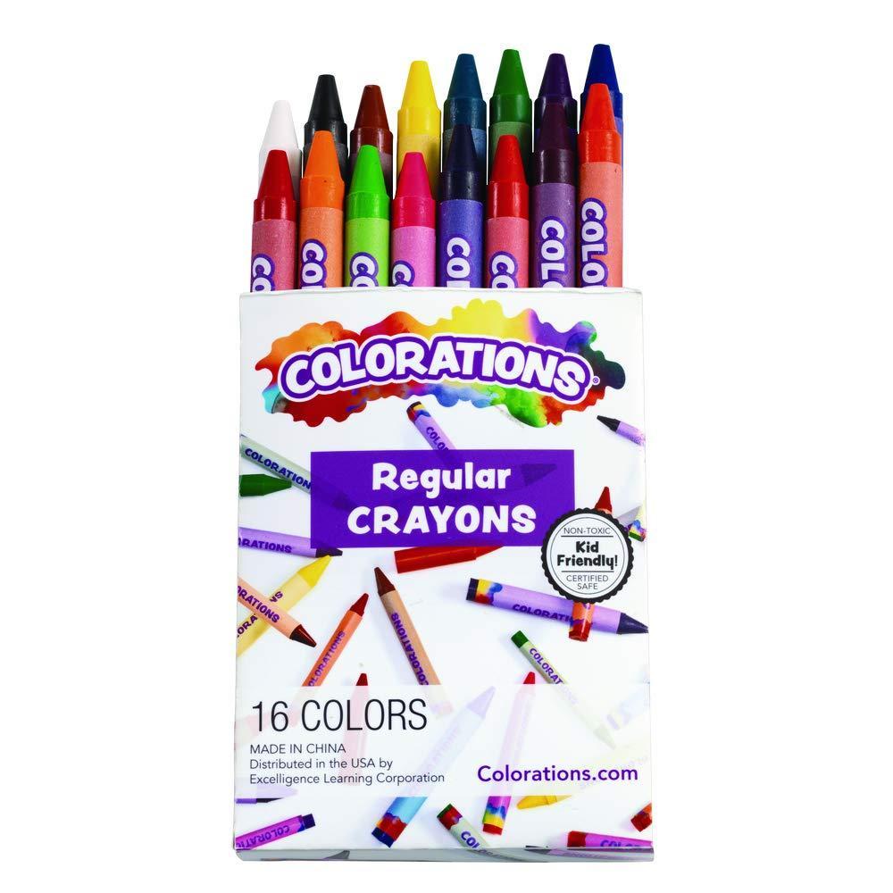 image:imageColorations Crayons 16 Colors Non Toxic Crayons Crayons for Kids Crayons for Toddlers Kids Crayons Coloring Drawing Toddler Crayons Toddler Art Supplies Preschool Crayons