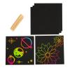 Colorations 25 Scratch Art Boards with 5 Sticks