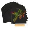 Colorations 25 Scratch Art Boards with 5 Sticks
