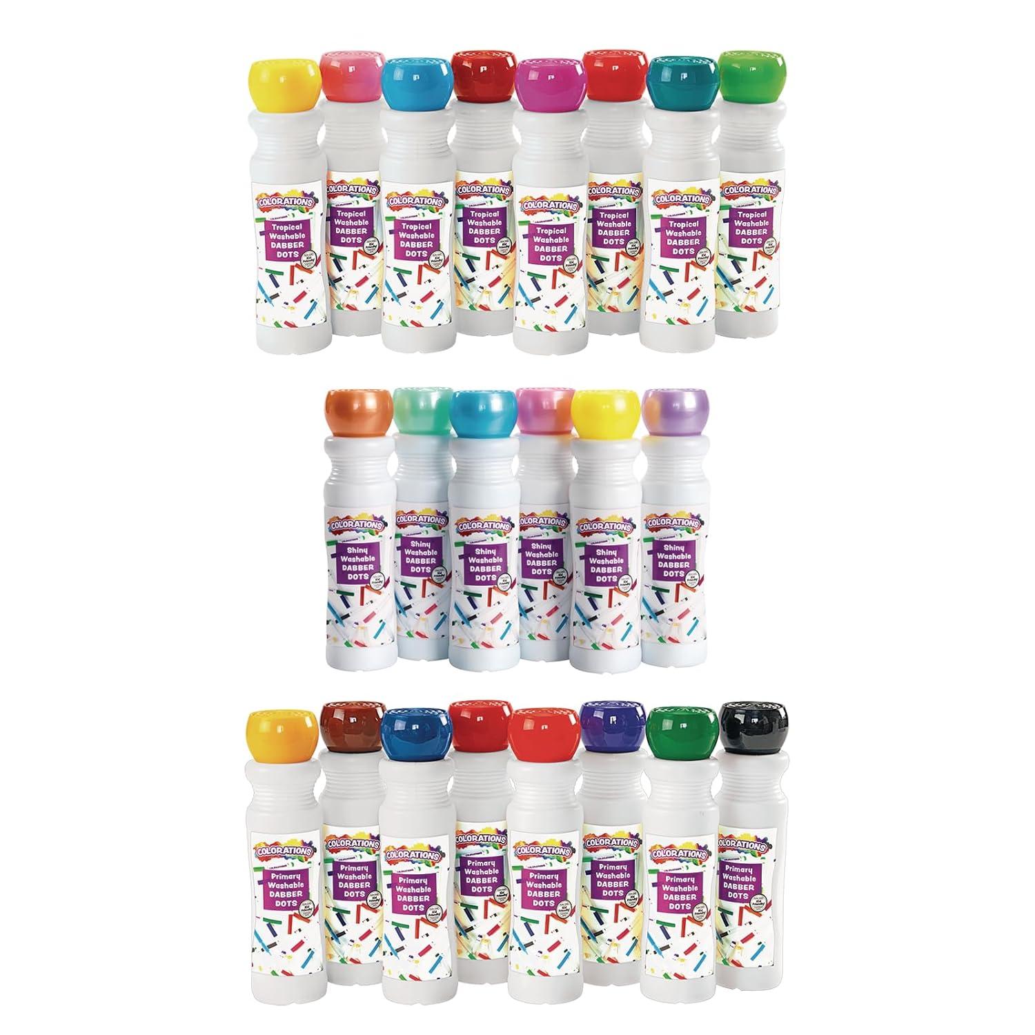 image:imageDabber Stencils and Marker Kit 46 Stencils amp 22 Dabber Dot Marker Colors Dabber Stencils and Marker Kit Great Way to Teach Abcs Numbers and Shapes Fun Big Sized for Easy Grasping