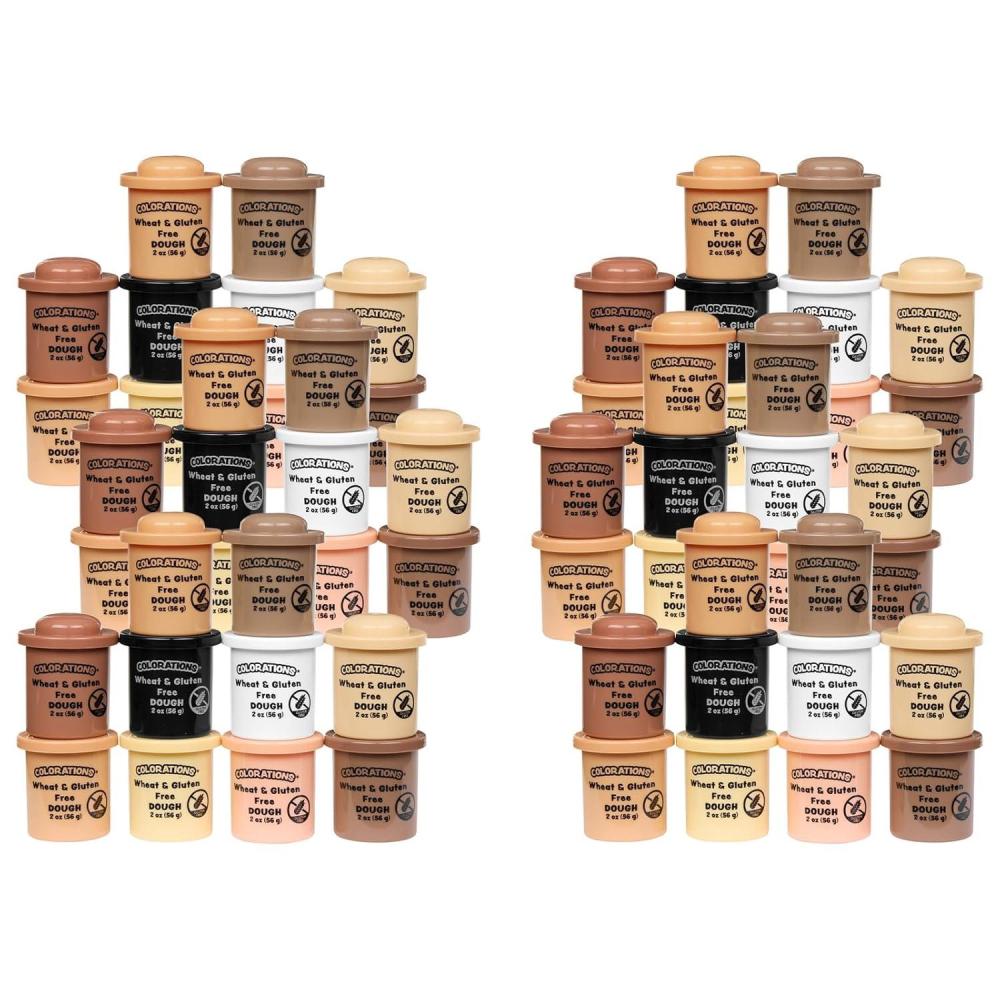 image:imageColorations 120 Wheat amp Gluten Free Colors Like Me Dough 10 Colors 2oz Each NonToxic Play Dough Bulk Set Sensory Kit Party Favors Classroom PackSet of 60