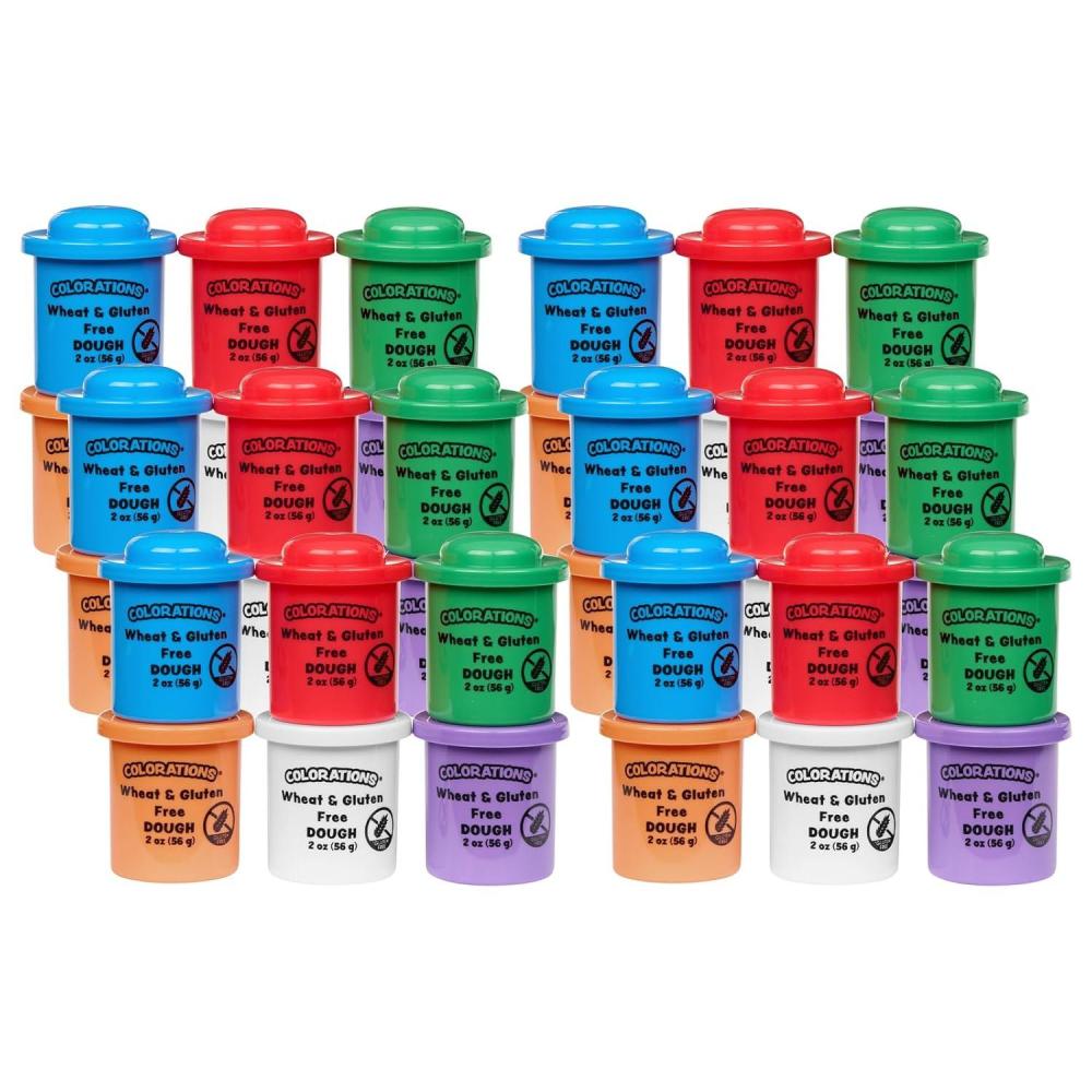 image:imageColorations 72 Wheat amp Gluten Free Glitter Dough 6 Colors 2 oz EachSet of 36