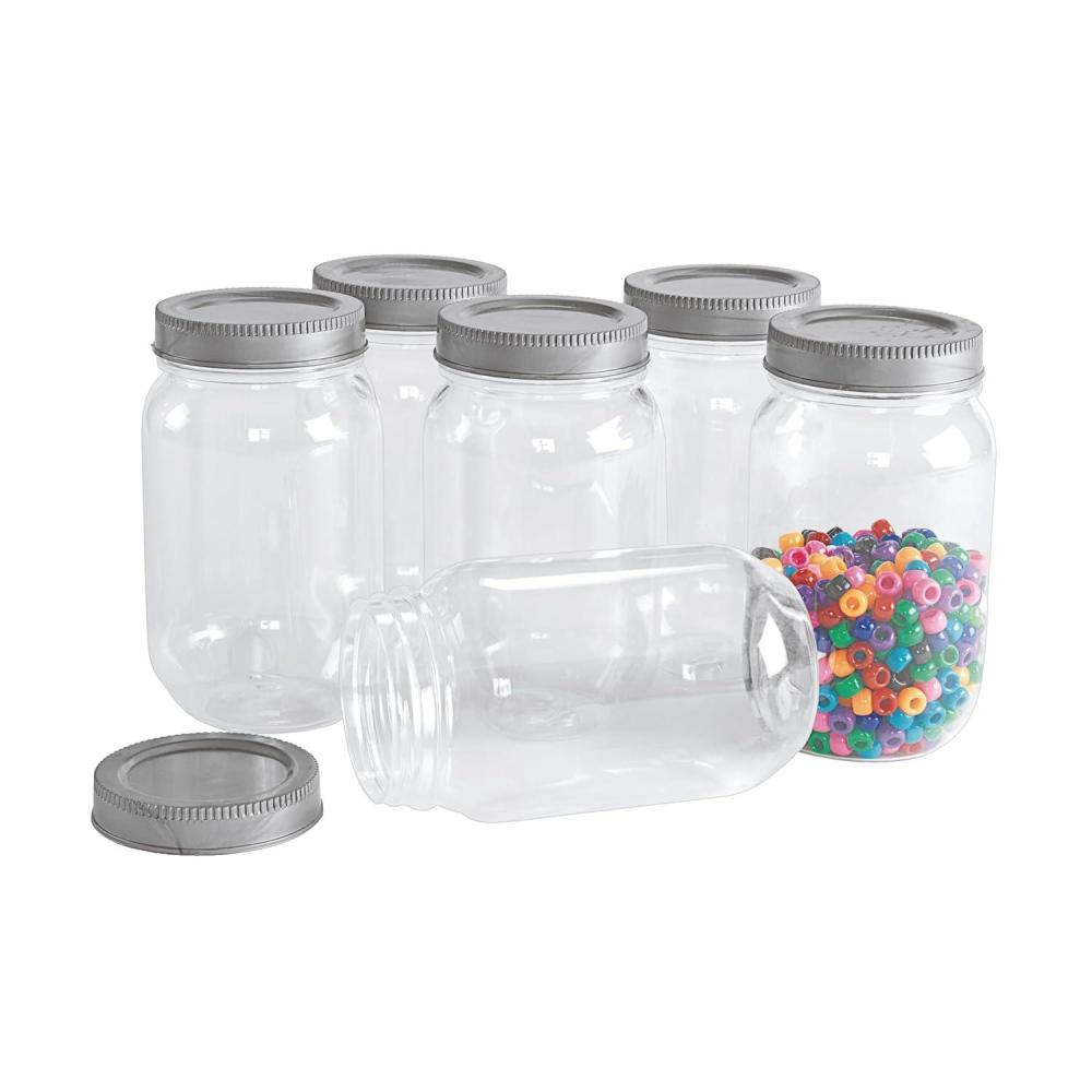image:imageColorations DYO Plastic Mason Jar Set of 12