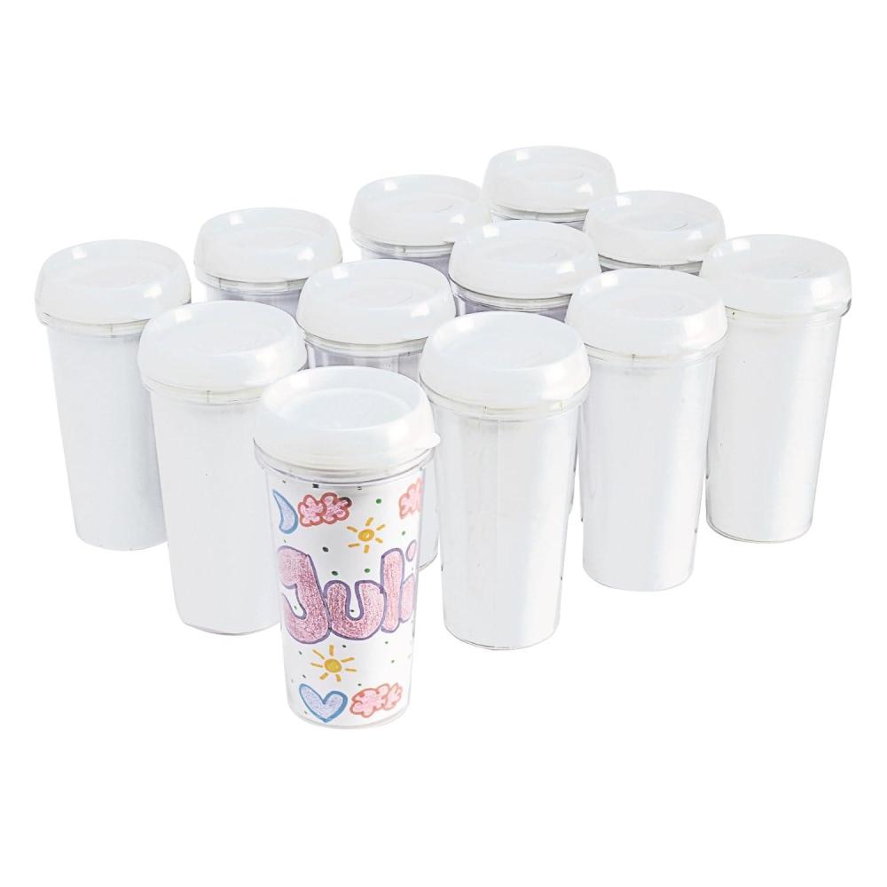 image:imageColorations Design Your Own Travel Mugs Pack of 12 Arts and Crafts Project ideal craft gift fathers day mothers day holiday gift grandparents day