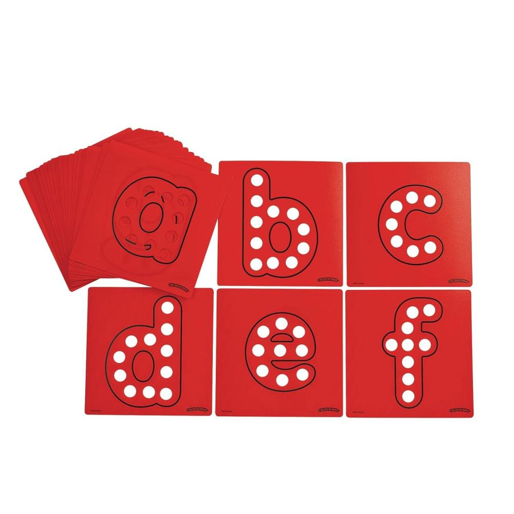 image:imageDabber Dot Lower Case Alphabet Stencils 26 Pieces Total A fun and easy way for any child to practice their lowercase letters Alphabet Stencils Lowercase Alphabet Stencils Educational Toys
