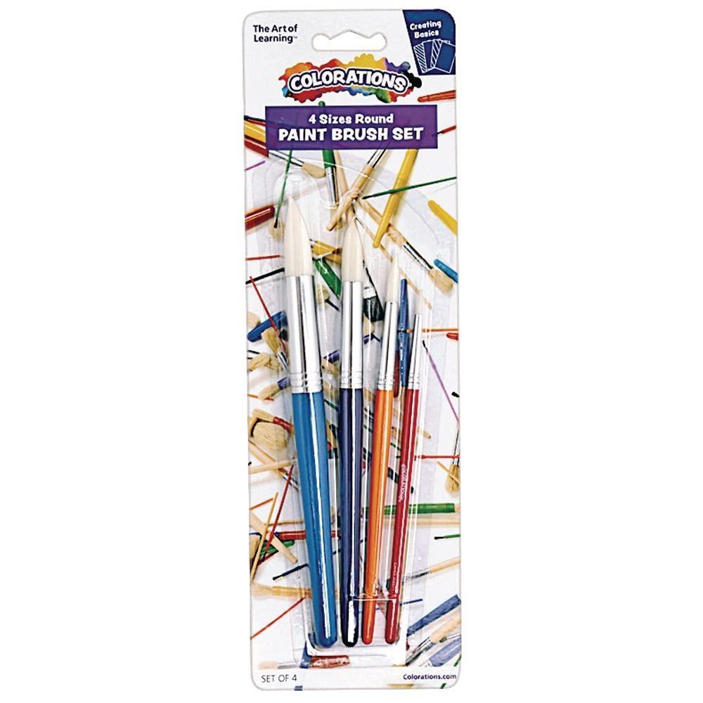 image:imagePaint Brushes Colorations Set of 4 Assorted Sizes Round Tips Kids Paint Brushes Paint Brush SetKids PaintingArtCraftPaint SuppliesArt SuppliesPaint BrushPaint BrushesTemperaWatercolor
