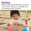 Colorations® Clear Stretchy Beading Elastic Cord, 300 feet, Ideal for Bracelets, Necklaces, Jewelry Making, Crafing, Mask-Making and More, Stretchy String, Great Value, Use to thread beads