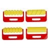 Colorations Jumbo Foam Paint Rollers, 7.8” L x 4” W x 1.8”H Each, Set of 4, Washable, Textured Art Tools, Classroom Essentials, Paint Brushes, Sponge, Early Learning