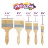 Colorations Large Area Paint Brushes – Set of 5 Sizes