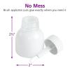 Colorations Reusable Glue Jars with Brush, 24-Pack, 2.7 oz, Plastic, Arts & Crafts, School Supplies