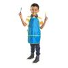 Colorations (r) 6 Water Proof Aprons, Easy to tie Strings at Neck and Back, Perfect for Kids.