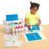 Dabber Stencils and Marker Kit – 46 Stencils & 22 Dabber Dot Marker Colors, Dabber Stencils and Marker Kit, Great Way to Teach Abc’s, Numbers and Shapes, Fun Big Sized for Easy Grasping