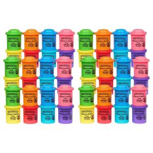Colorations 24 Wheat & Gluten Free Classic Dough – 8 Colors (2oz Each) | Non-Toxic, Play Dough, Bulk Set, Sensory Kit, Party Favors, Classroom Pack(Set of 48)