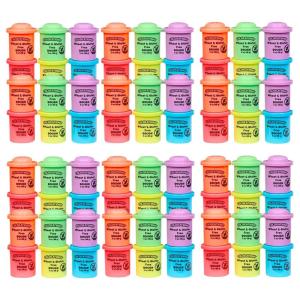 Colorations 36 Wheat & Gluten Free Neon Dough – 6 Colors (2 oz Each) | Non-Toxic, Play Dough, Bulk Set, Sensory Kit, Party Favors, Classroom Pack(Set of 72)