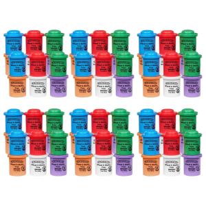 Colorations 72 Wheat & Gluten Free Glitter Dough – 6 Colors (2 oz Each)(Set of 72)