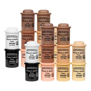 Colorations Wheat & Gluten Free Colors Like Me Dough 10 Colors/ 5oz, 2 Sets(Set of 20)