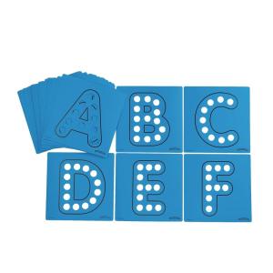Dabber Dot Upper Case Alphabet Stencils, 26 Pieces Total! A fun and easy way for any child to practice their uppercase letters! Alphabet Stencils, Uppercase Alphabet Stencils, Educational Toys