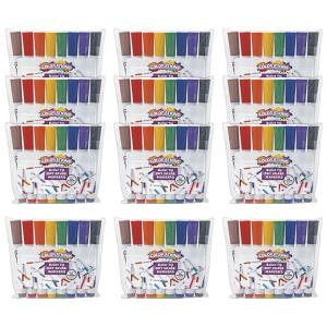 Dry Erase Markers, Bullet TIP, 8 CLRS, 12 Sets (Item # BPDRY12)