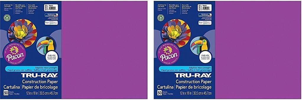 image:imageTruRay Construction Paper 50 Recycled 12 x 18 Pink Pack Of 50Magenta
