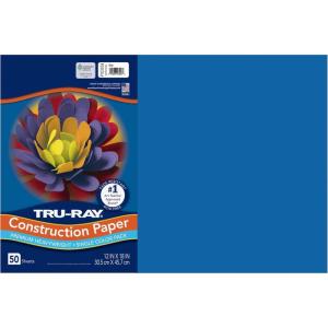 Tru-Ray® Construction Paper, 50% Recycled, 12″ x 18″, Pink, Pack Of 50(Blue)