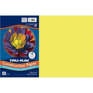 Tru-Ray® Construction Paper, 50% Recycled, 12″ x 18″, Pink, Pack Of 50(Lively Lemon)
