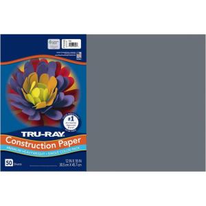 Tru-Ray® Construction Paper, 50% Recycled, 12″ x 18″, Pink, Pack Of 50(Slate)
