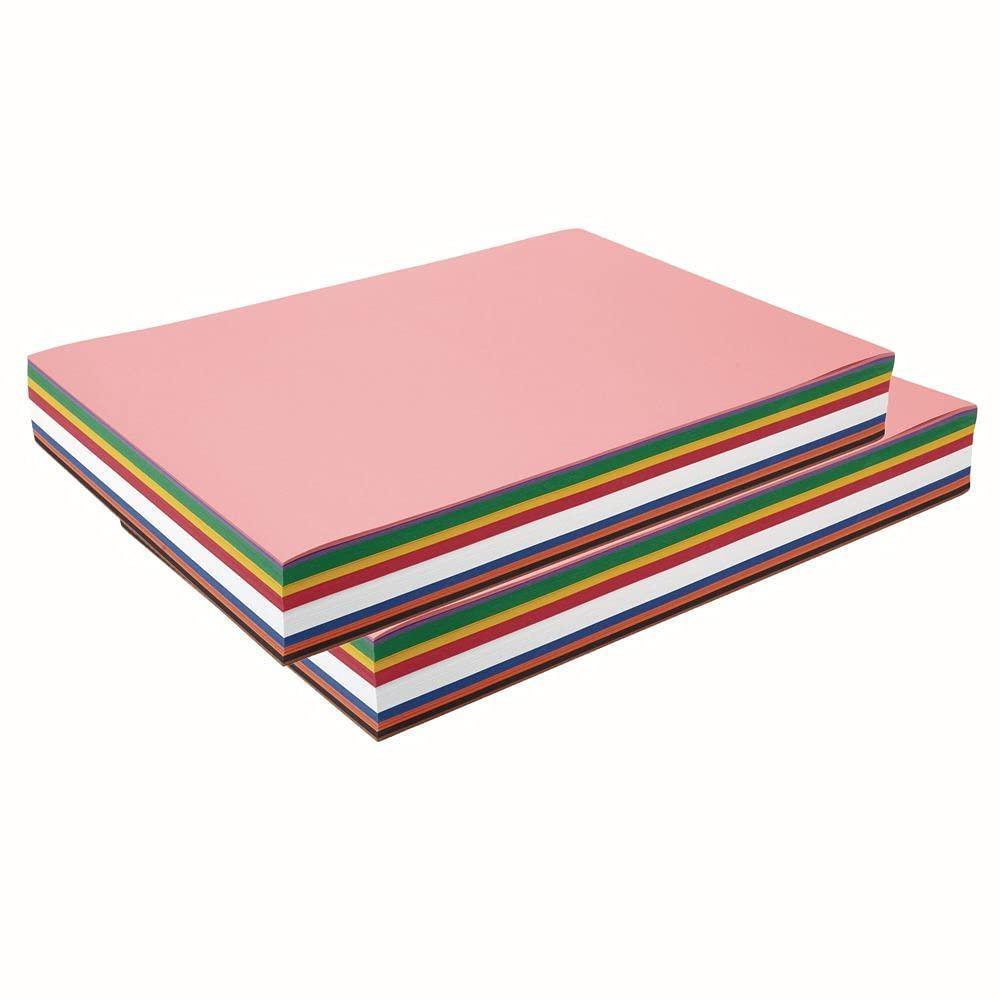image:imageConstruction Paper Pack 10 Assorted Colors 12 x 18 600 Sheets Heavyweight Construction Paper Crafts Art Kids Art Painting Coloring Drawing Creating Arts and Crafts
