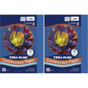 Tru-Ray Construction Paper 9×12″ Blue(9 x 12 Inches (Pack of 2))
