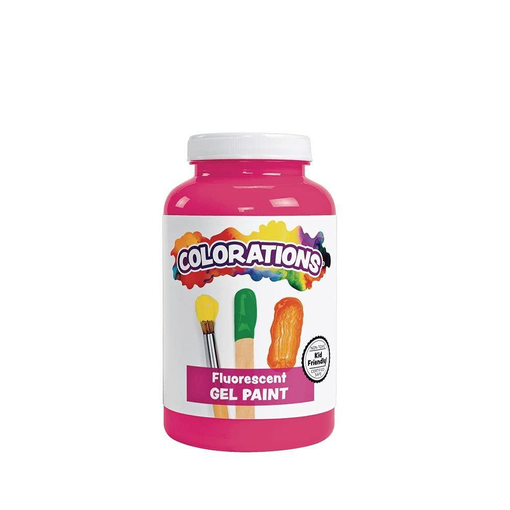 image:imageColorations Gel Paint Fluorescent Pink 16 oz Item CFLPIPink