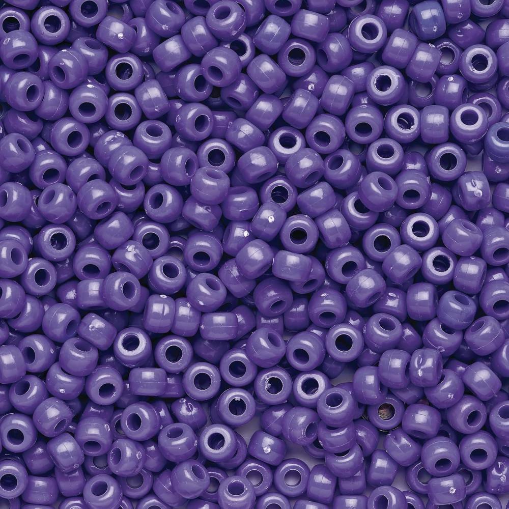 image:imageColorations Purple Pony Beads 12 lb Approx 800 Pcs in Resealable StandUp Storage Accent Beads Hair Accessory Slime Stringing Learn Teachers Kids Creative Arts amp Crafts Item SPONYPU