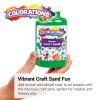 Colorations Colorful Vibrant Sand 22 oz Jar for Arts and Crafts & Play Activity, White (CSWH)(Black)